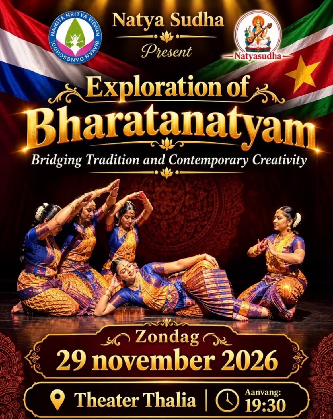 Poster Natya Sudha – Exploration of Bharatanatyam